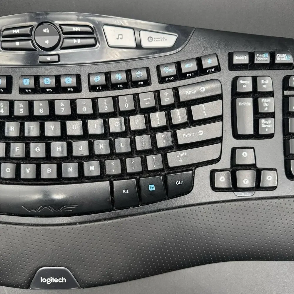 Logitech K350 Comfort Wave Wireless Keyboard Keyboard Only Tested - No Dongle